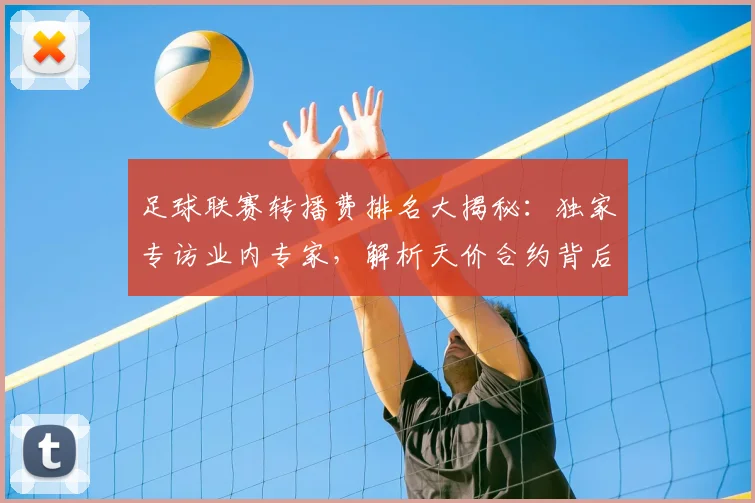 足球联赛转播费排名大揭秘：独家专访业内专家，解析天价合约背后的商业逻辑